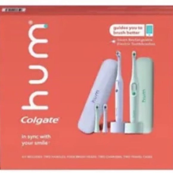 Colgate Electric Toothbrush Other - HUM BY COLGATE ELECTRIC TOOTHBRUSH WITH TRAVEL CASE (2 pk.) Brand New